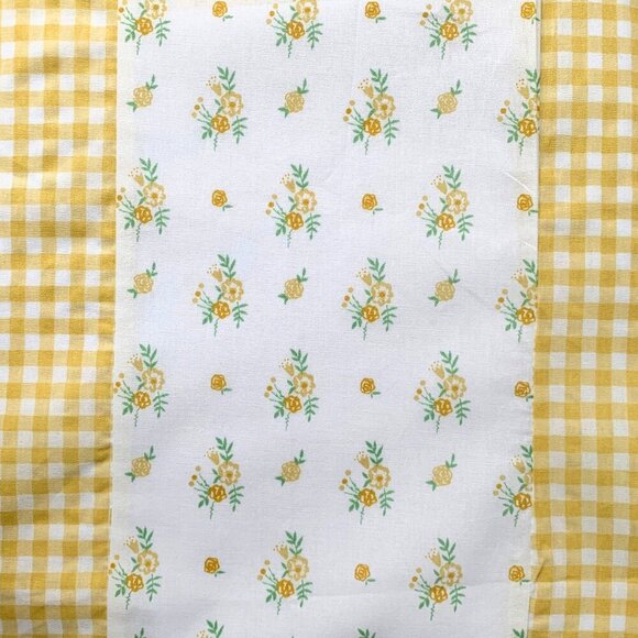 NWT Pretty Girls Spring & Summer Dress Boho Princess Floral & Gingham Yellow 24M - Picture 4 of 4